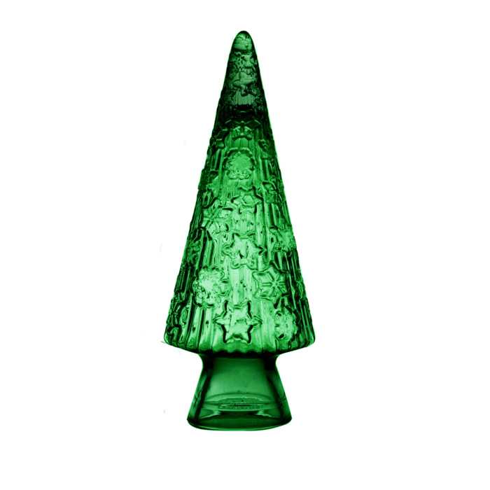 Albero Vetro - Pezzi 1 - Colore Verde - 13x34Hx13cm - Bianchi Dino