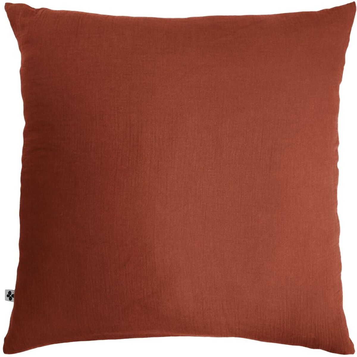 Taie D'oreiller 100 % gaze De Coton Terracotta
