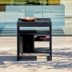Module de cuisine extérieure acier 1 porte 3 étagères L80cm KEA
