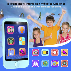 Cellulare per bambini A16 con rete GSM. Schermo 2.8, fotocamera, modalità scuola, giochi didattici.