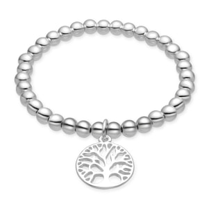 Pulsera acabada en rodio