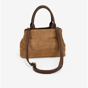 Bolso de mano cuero con cremallera