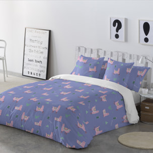 Funda de almohada 45x110 cm (cama de 90 cm) LLAMAS