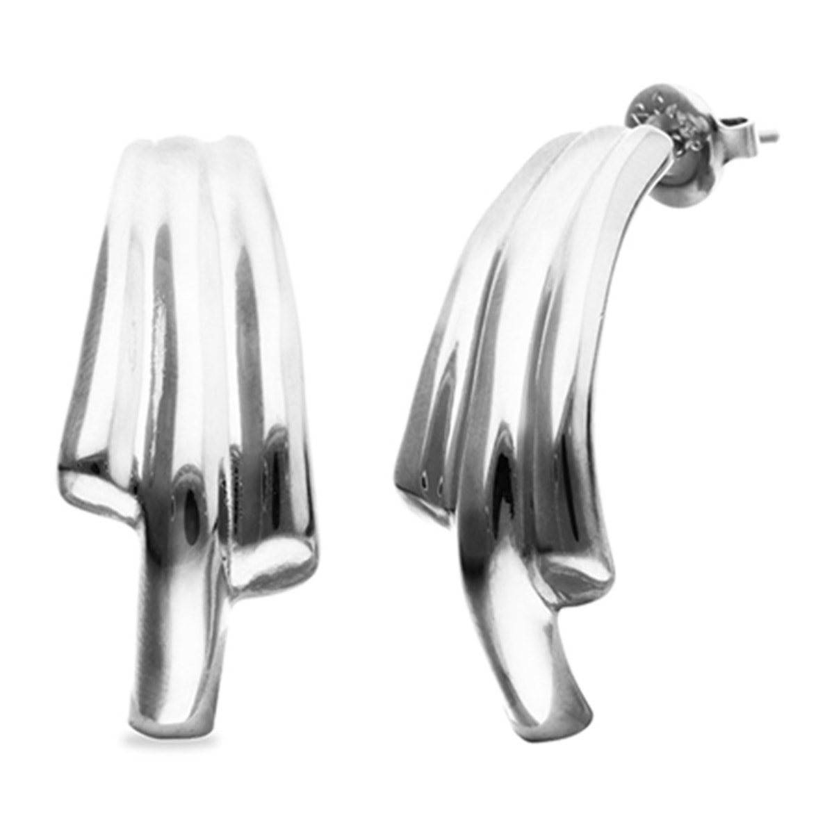 Pendiente RAÍCES PLATEADO U