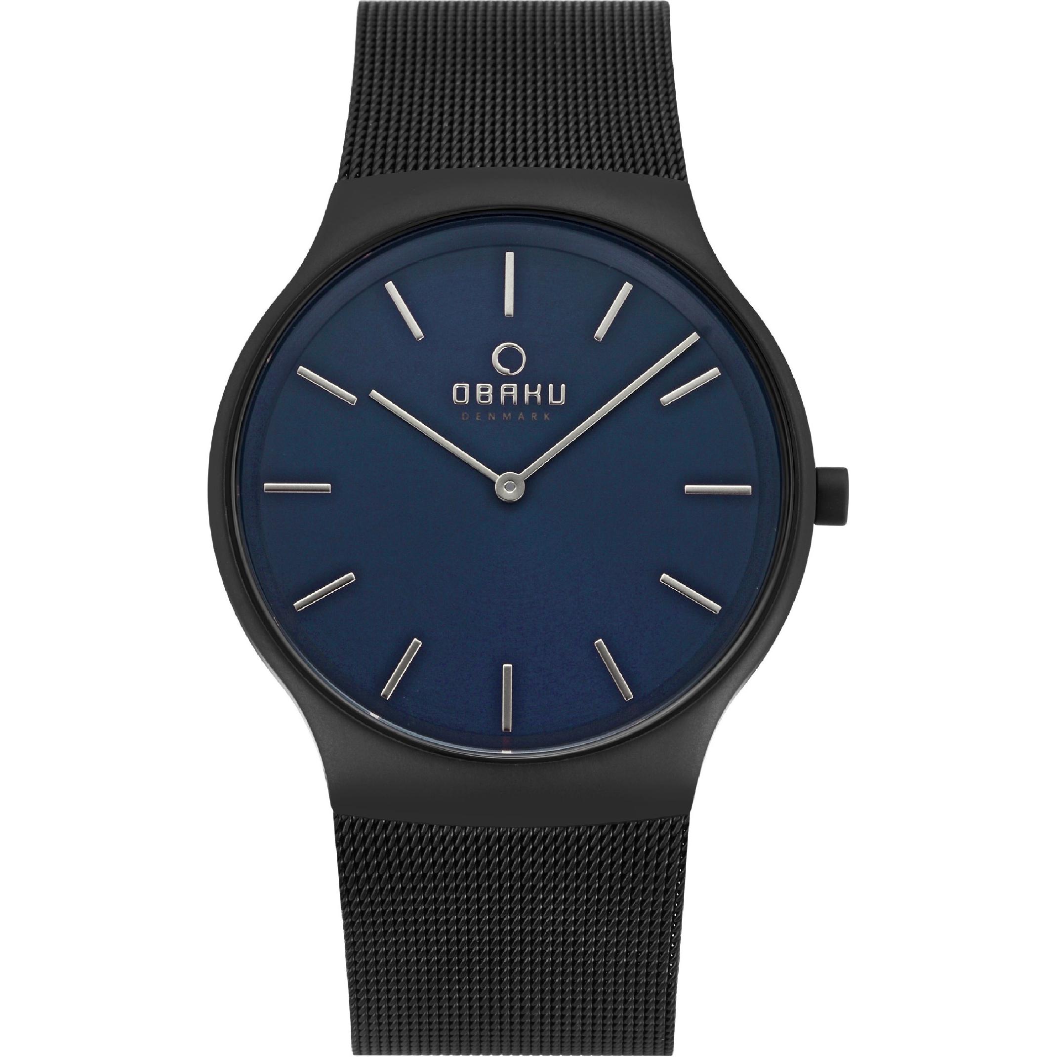 Orologio OBAKU blu-acciaio colorato