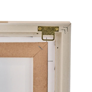 Toile imprimée encadrée Marlow noir et blanc 116x58cm