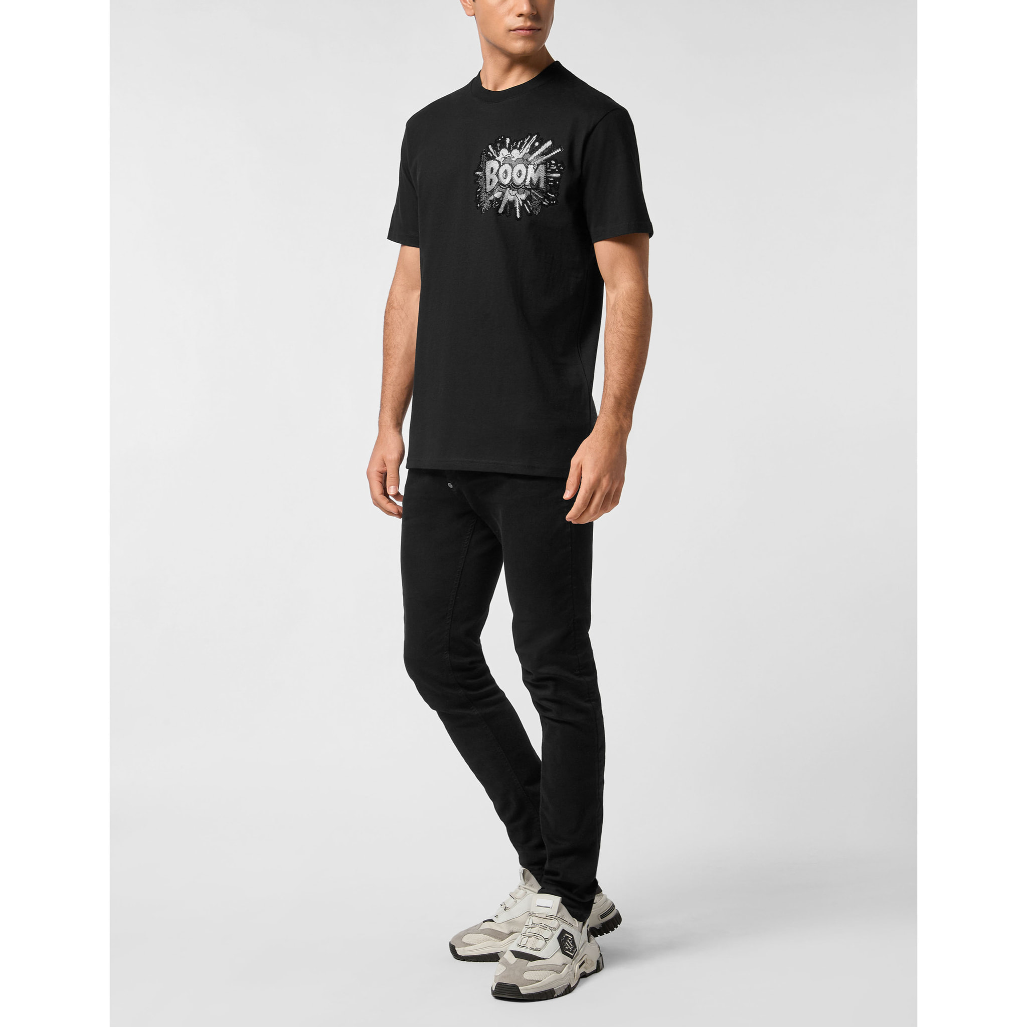 PHILIPP PLEIN Camiseta de cuello redondo y manga corta