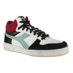 Zapatillas Sneaker para Hombre - DIADORA Magic basket demi legacy 501.179009 01 D0096 White/Black/Lychee