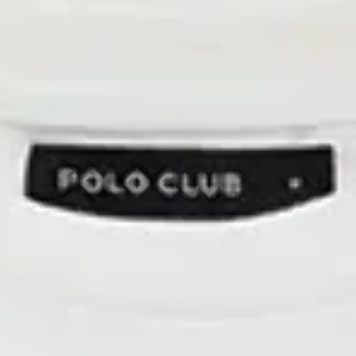 Camiseta blanca de corte recto con parche Polo Club