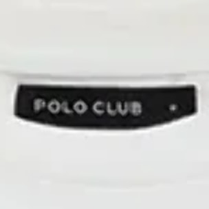 Camiseta blanca de corte recto con parche Polo Club