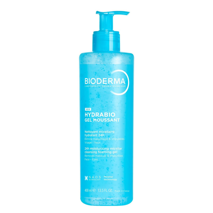 Hydrabio - Gel moussant - Nettoyant micellaire hydratant 24h 400 ml