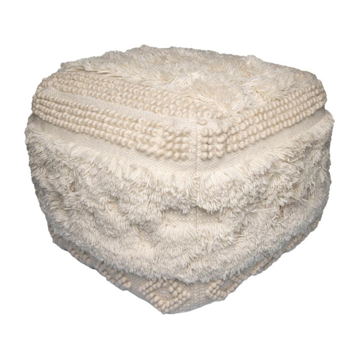 Tabouret semi artisanal en laine SEDE