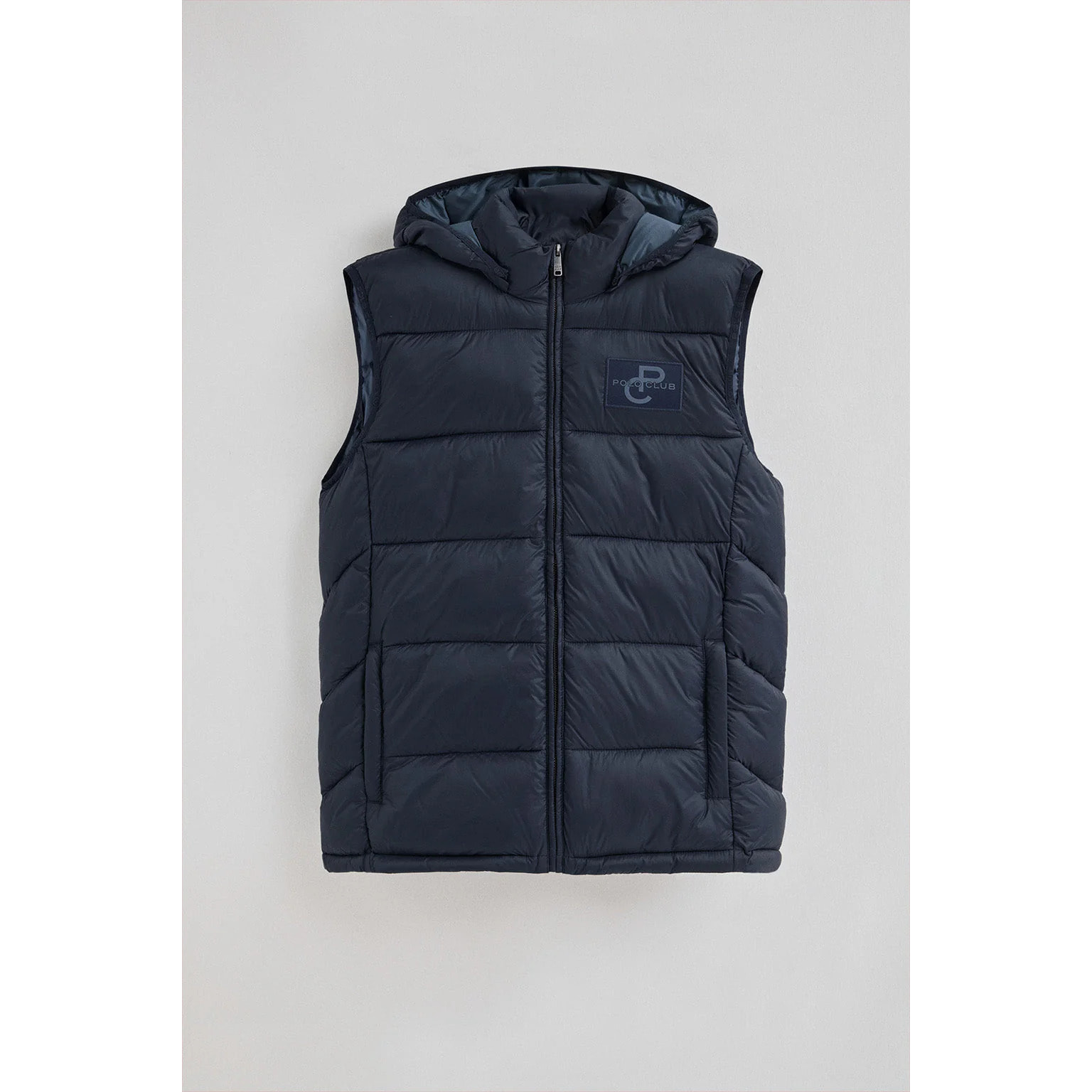 Gilet ultralight blu marino con logo Polo Club