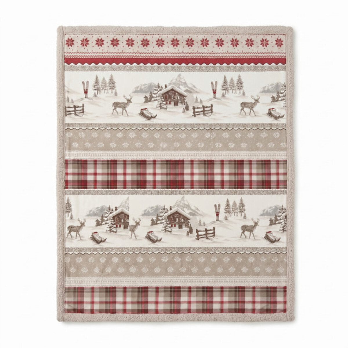 Plaid Sherpa in poliestere - Fantasia Alpina