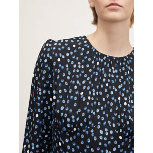 Motivi - Minivestido con estampado de lunares - Azul