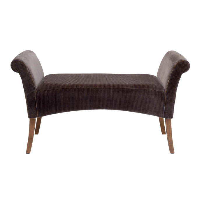 Banc Motley velours marron Kare Design