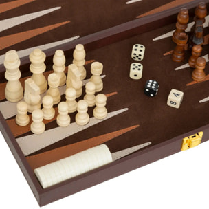 Jeu backgammon échecs Jule bois 40x5cm