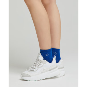 Calza cotone Anastasia con disegno stella jacquard