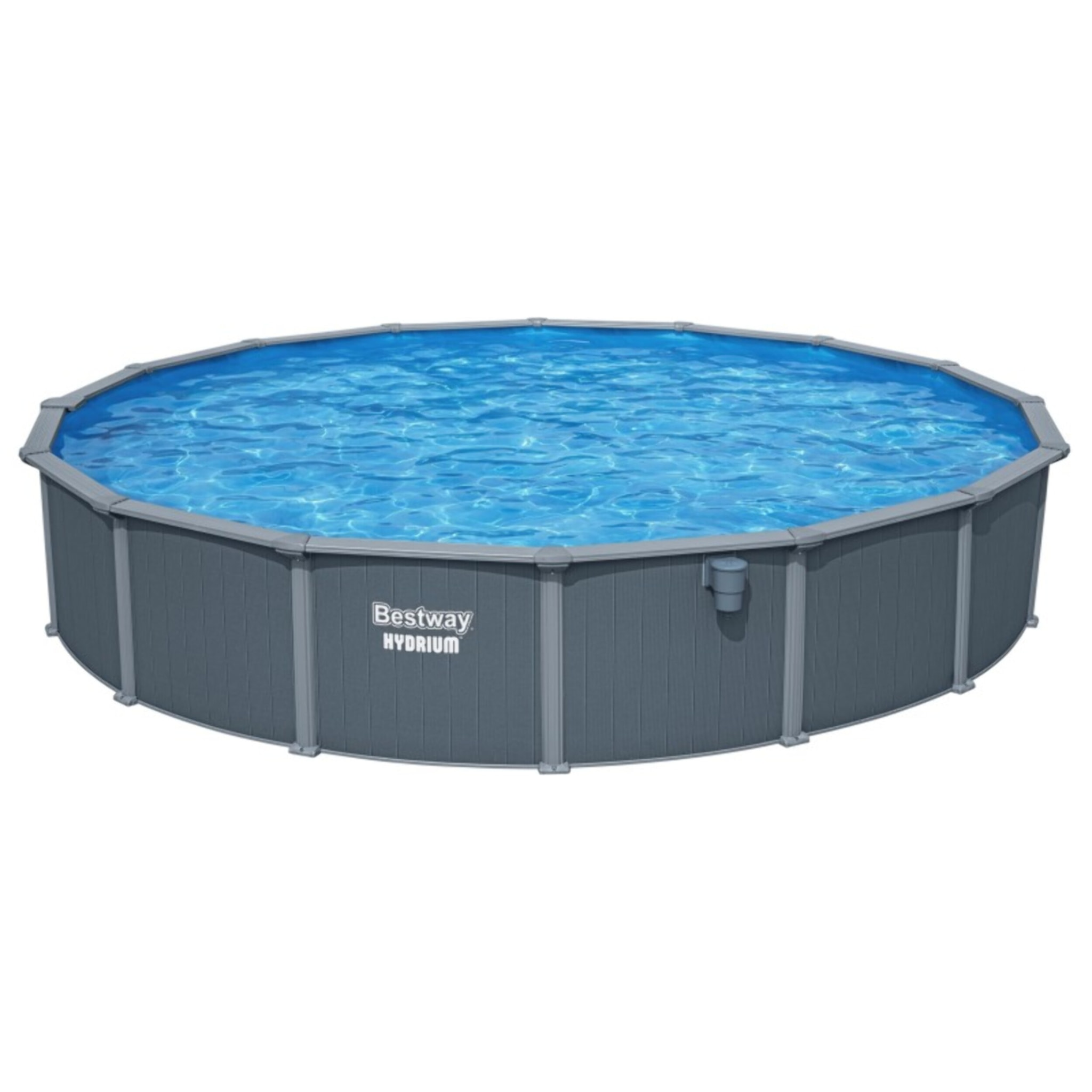 Bestway Piscine acier ovale Bestway Hydrium 732 x 366 x 132 cm gris foncé