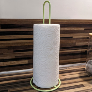 Porte Rouleau Essuie Tout Acier Vert MSV