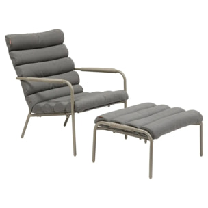 Fauteuil relax de jardin Solani café