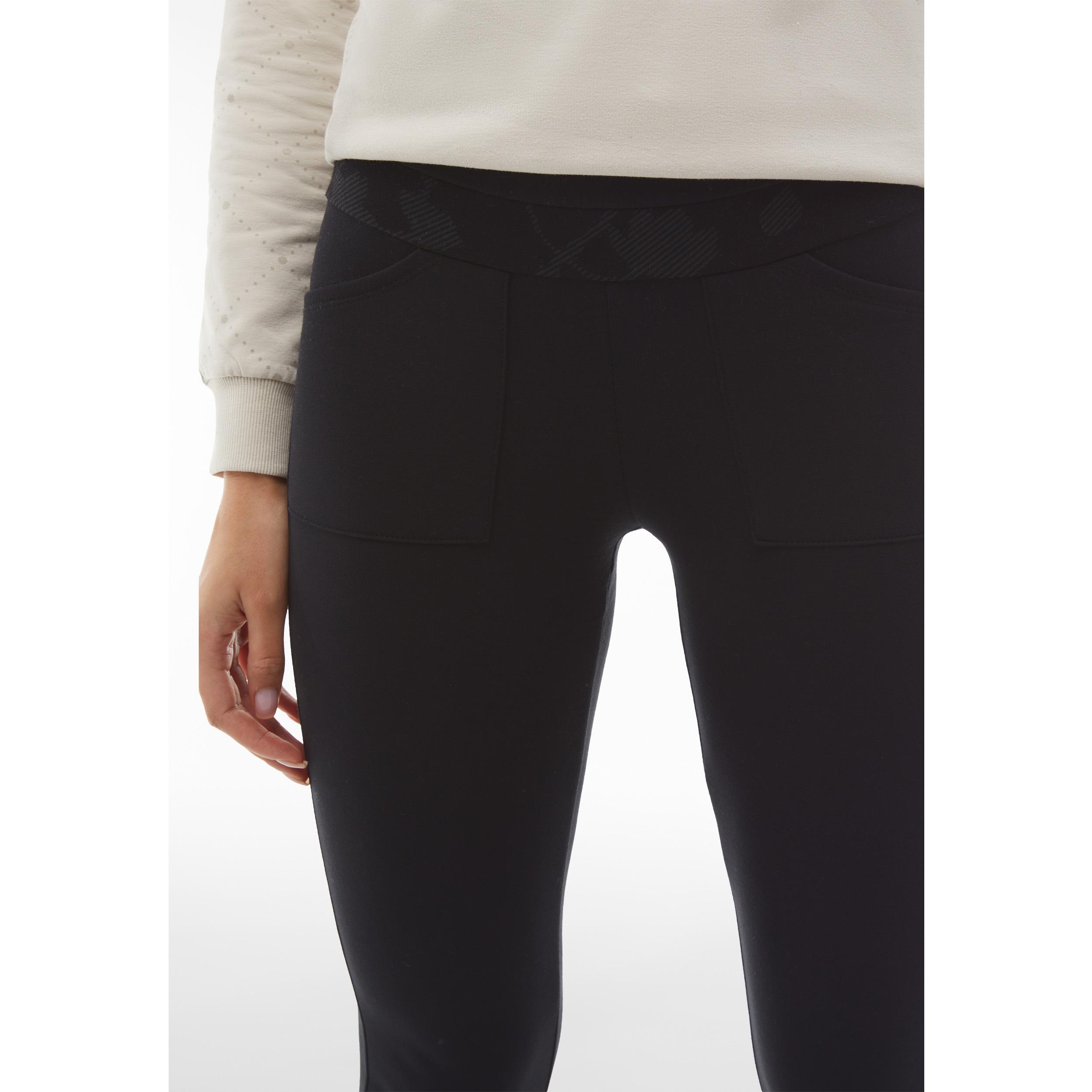 Leggings in felpa con tasche applicate