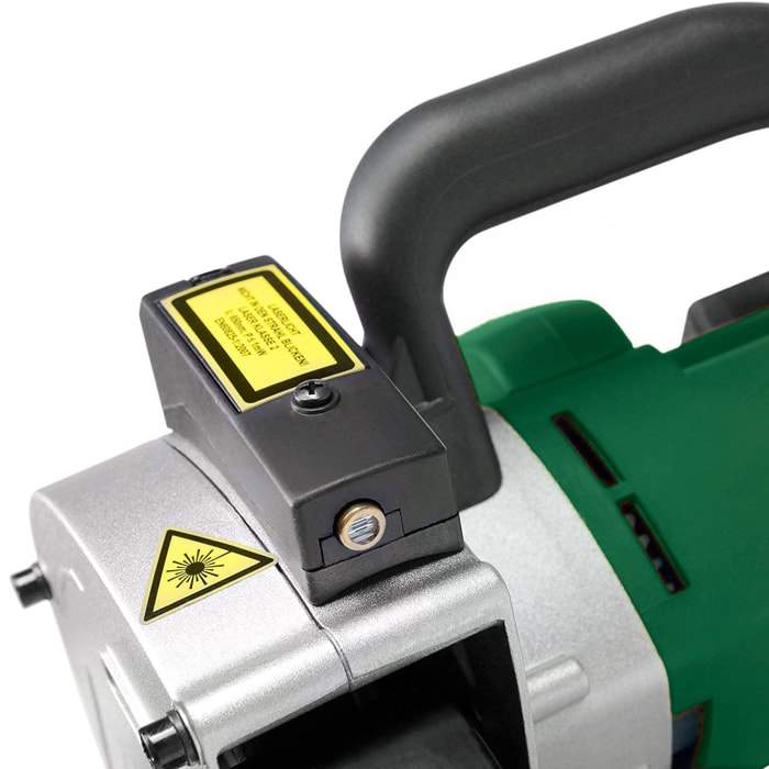 Scanalatrice Tracce Muro da 1700W Laser Guida 2 Lame Diamantate Adattatore Aspirapolvere