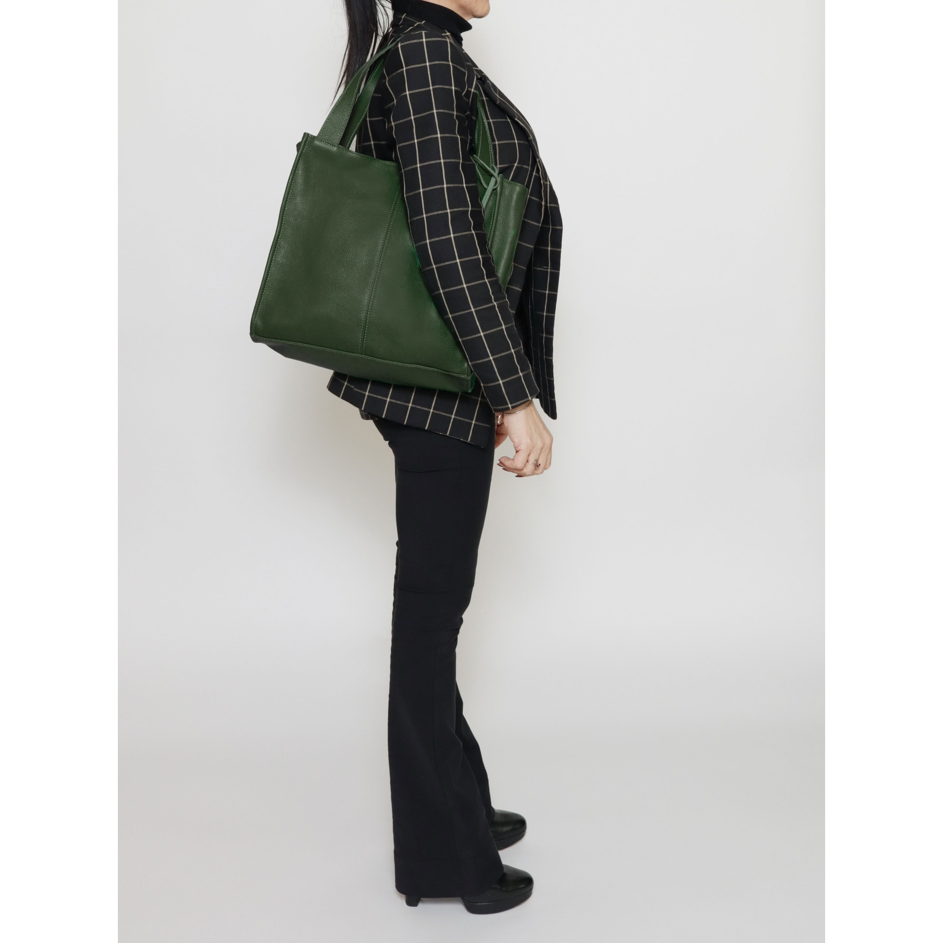 Borsa a spalla da donna - Modello Seraphina Ultra - Vera pelle - 34.0 x 32.0 x 11.0 cm