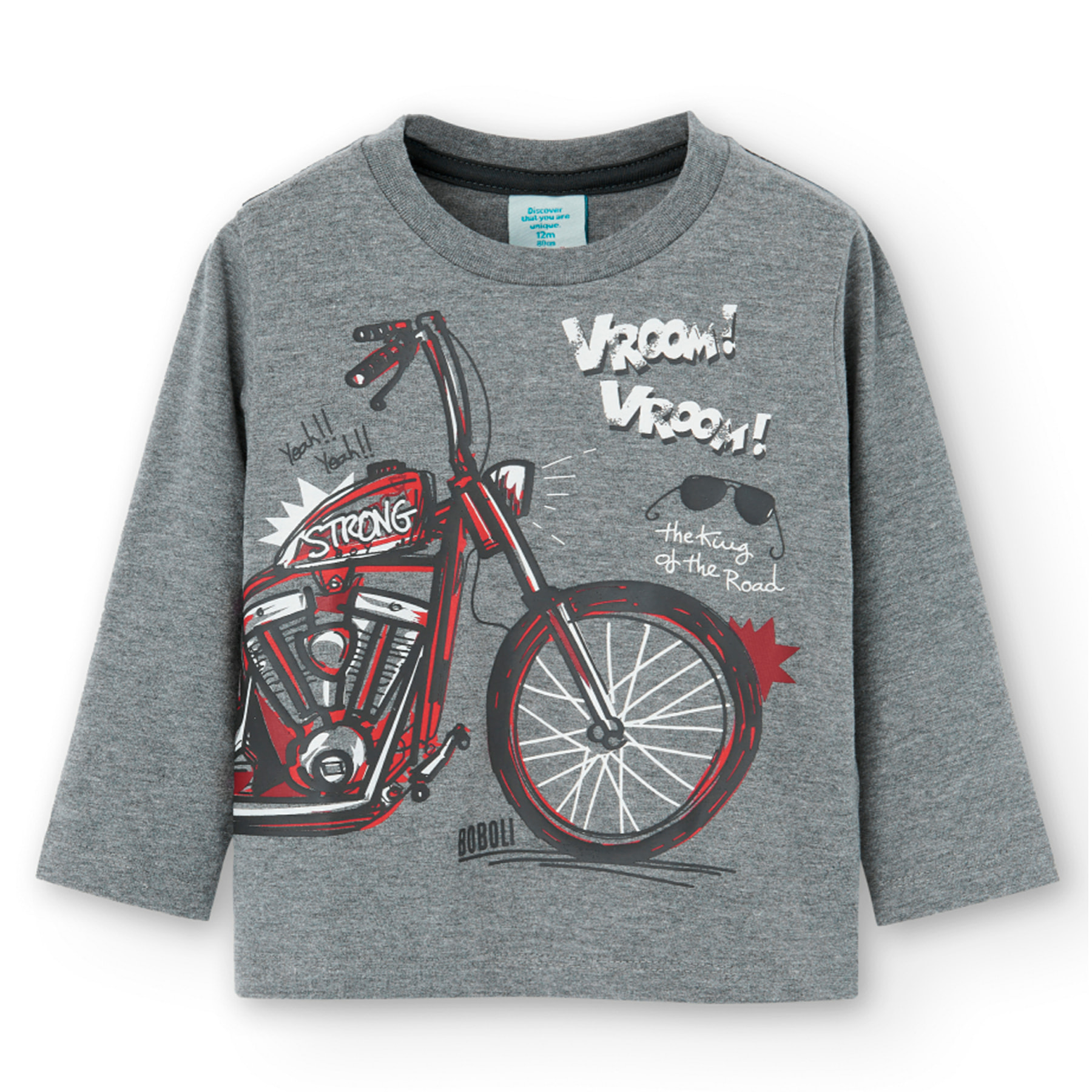 Camiseta punto "motorcycle" de bebé niño