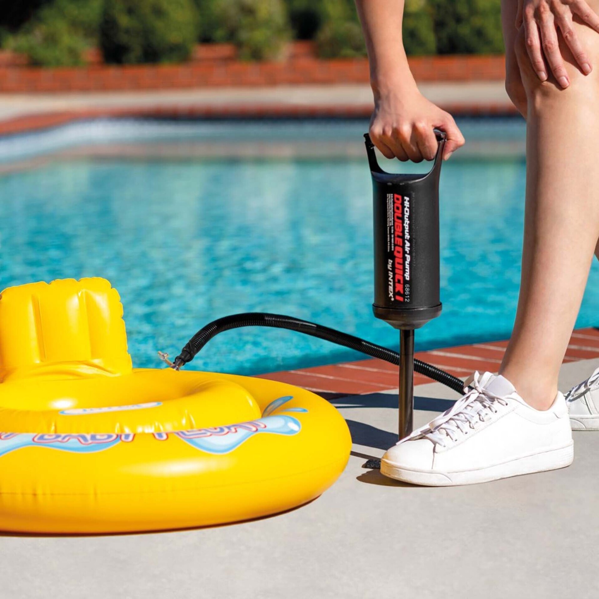 Intex Pompa Manuale Double Quick I, 29 cm