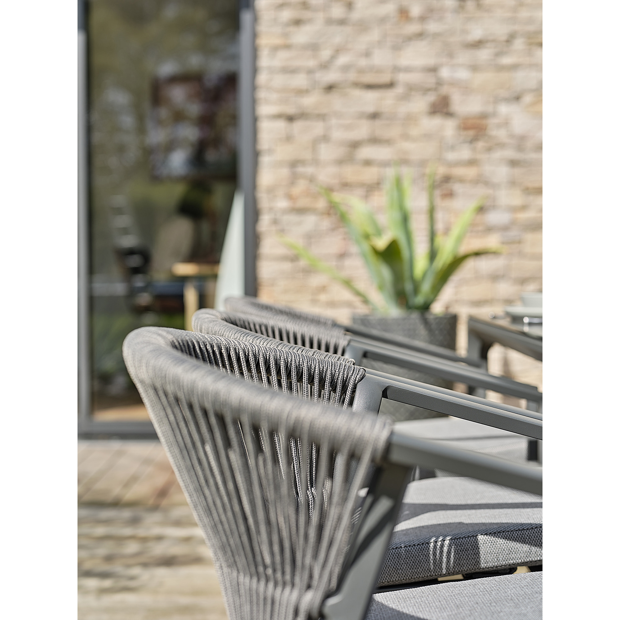 GAMBI - Fauteuil de jardin - Gris anthracite