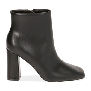 Ankle boots neri, tacco 9 cm