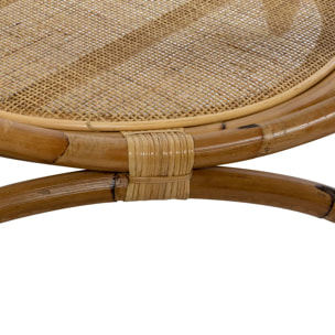 Table basse "Farah" rotin D90cm