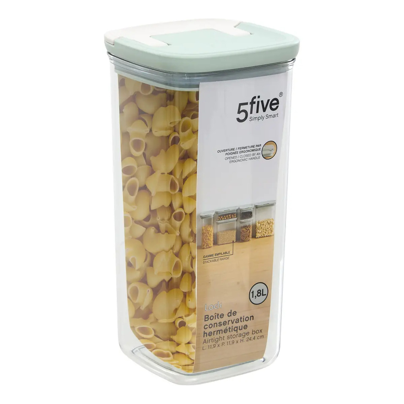 Boîte de conservation Lock 1,8L en plastique