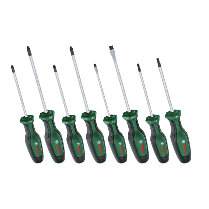 Set de tournevis haute performance - 8 pièces - BOSCH - 1600A02BX8