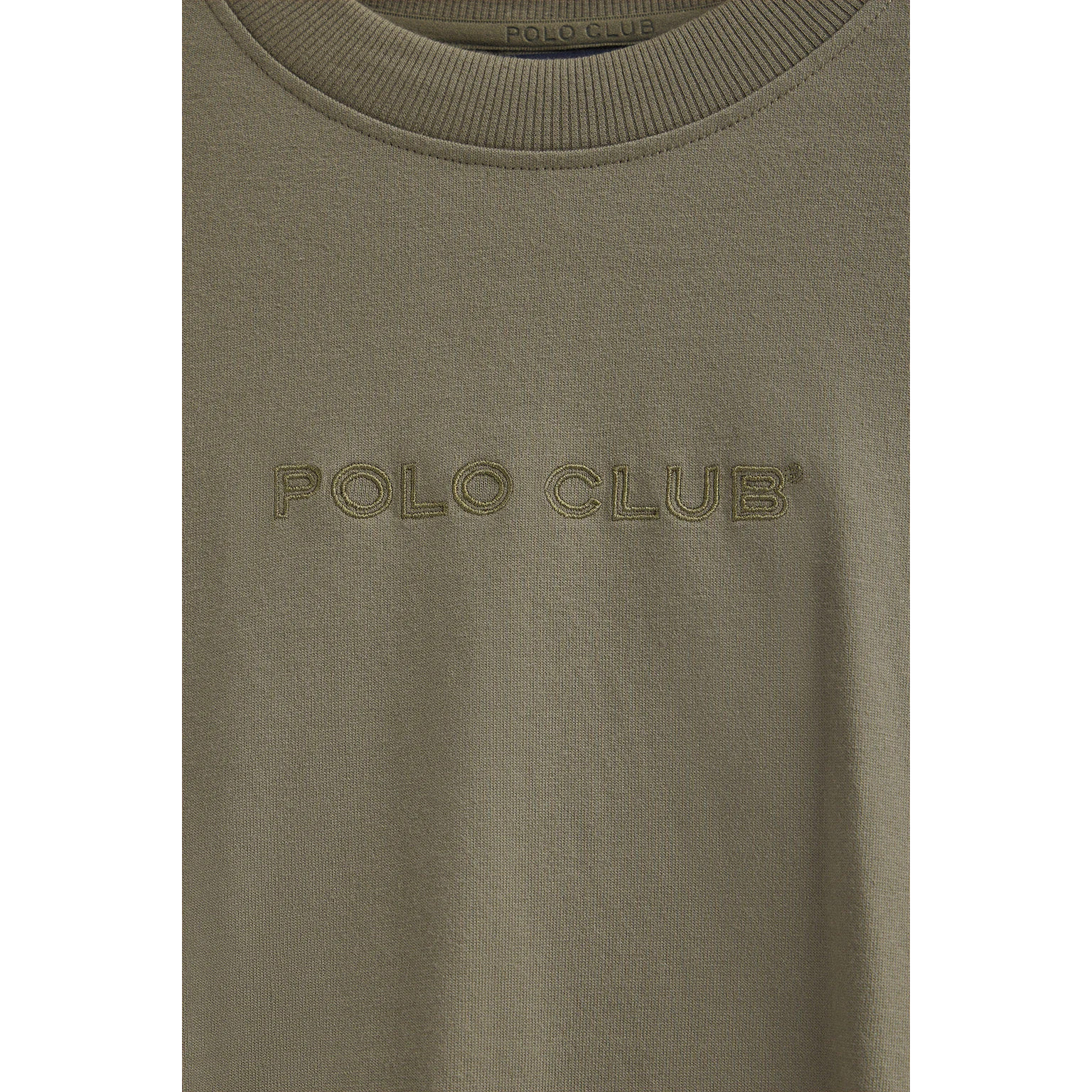 Maglietta Caliope verde militare con logo ricamato Polo Club