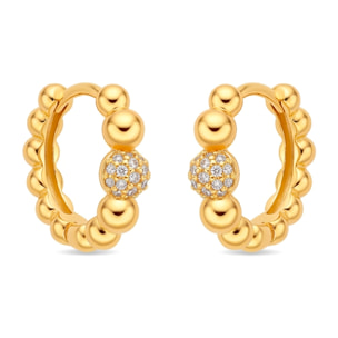 Pendientes Lordae acabado oro amarillo 18k