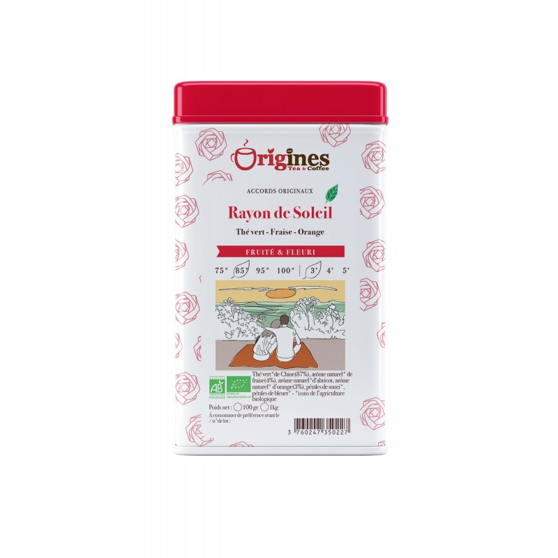 Rayon de Soleil - Thé Vert Bio de Chine - Boîte Métal 100g