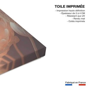 Tableau floral fleurs lumineuses  Toile imprimée
