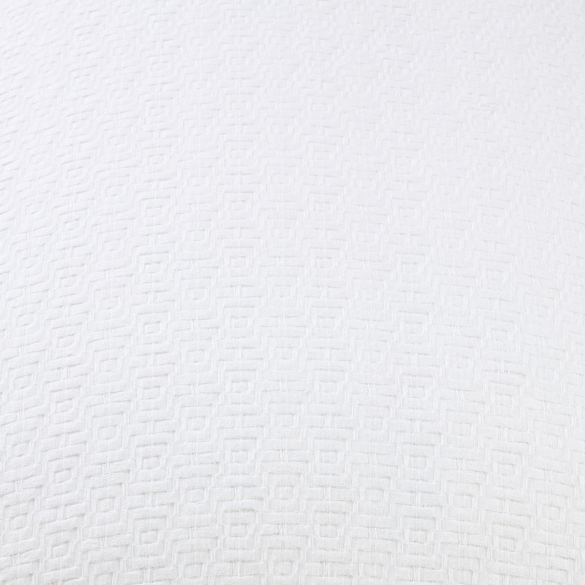 Funda cojín texturizada Fremat color blanco 100% Algodón