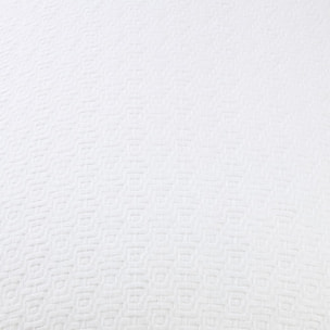 Funda cojín texturizada Fremat color blanco 100% Algodón