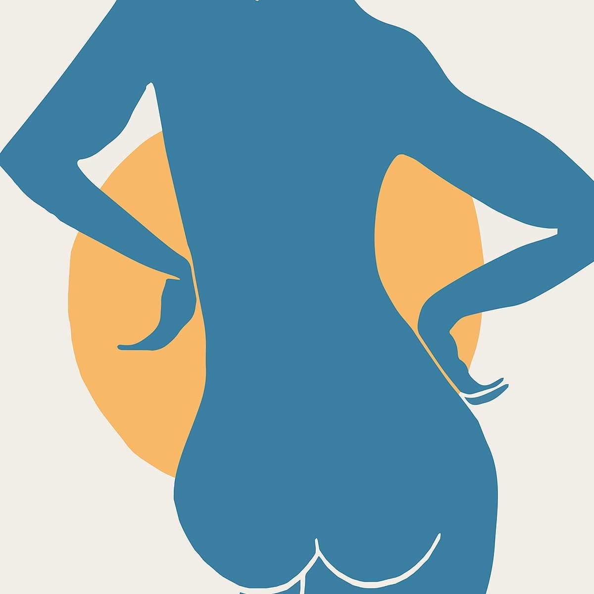 Affiche Bain de soleil Affiche sous cadre noir
