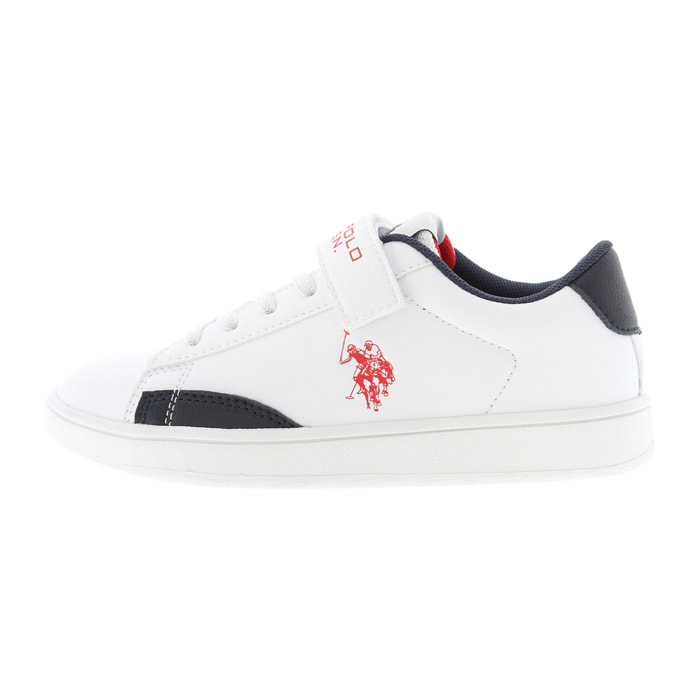 Sneakers U.S. Polo Assn. bianco-blu navy