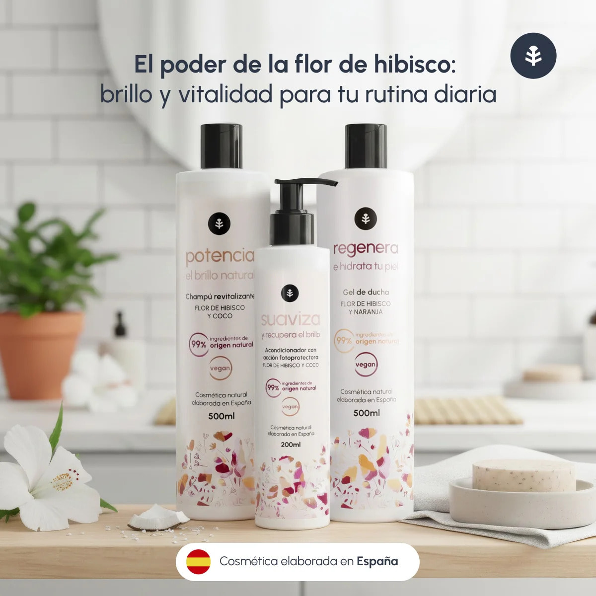 Gel de ducha Flor de Hibisco y Naranja Planeta Huerto 500 ml
