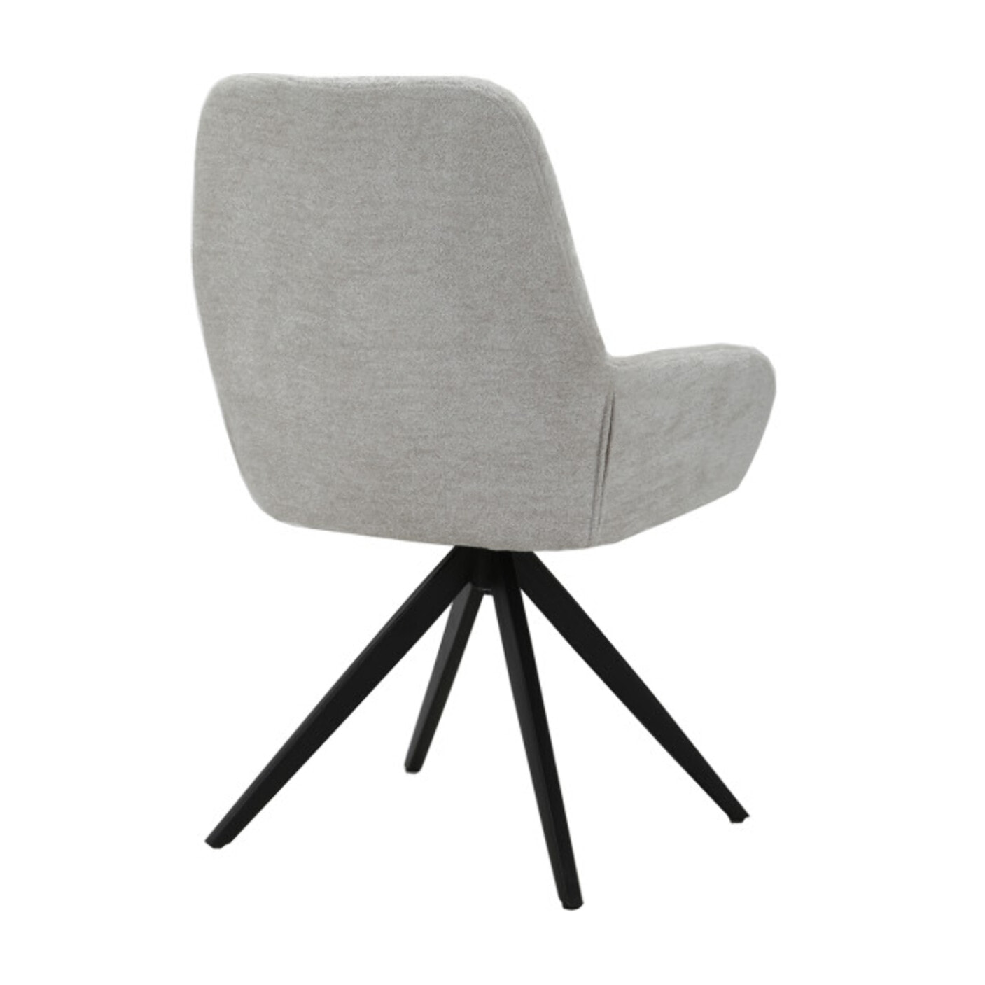 Chaise rotative 360 avec accoudoirs et pieds métal - 2 coloris - OSMAN