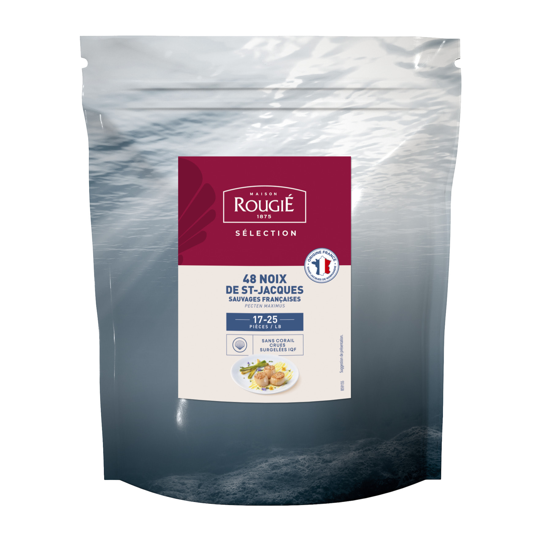 48 Noix de Saint Jacques surgelées 17/25 pcs/Lb