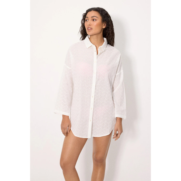 T-shirt a maniche lunghe Bianco