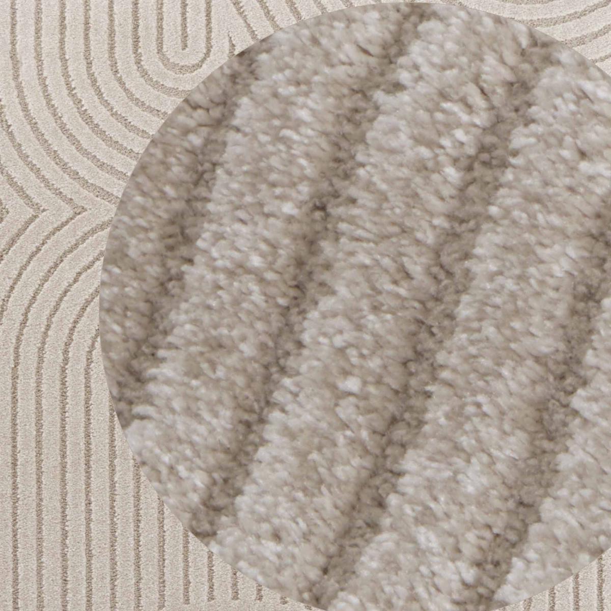 Tapis salon, motif géométrique, texture relief, LYM 1 chaleureux