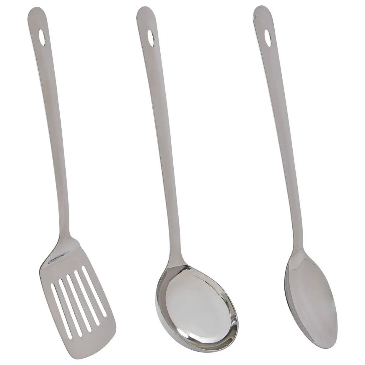 Lot de 3 ustensiles Brillance L.33cm argent