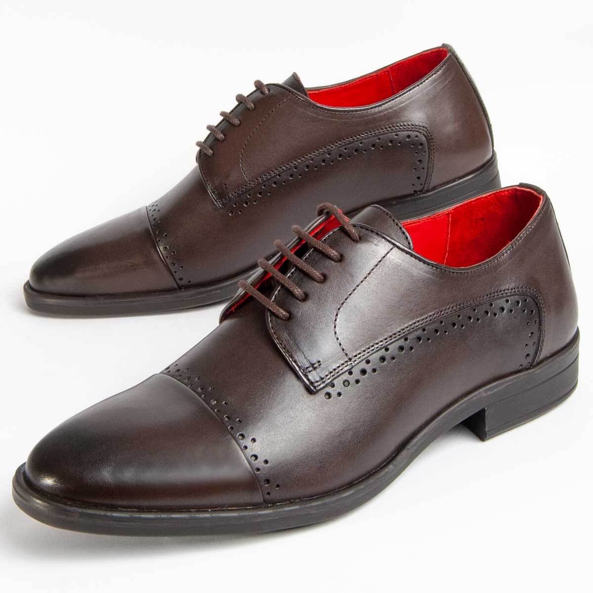 Zapato Oxford De Piel - Marron